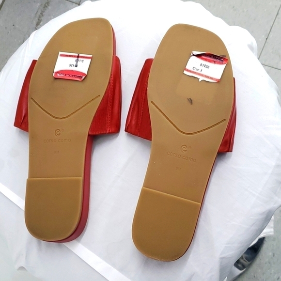 NEW  Harisya Wedge Slide Sandal CORSO COMO 8 RED - Picture 8 of 9